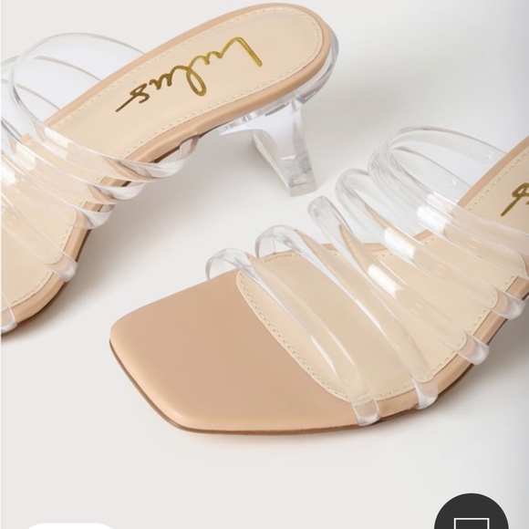 New lulus light and clear sandals - Picture 2 of 4